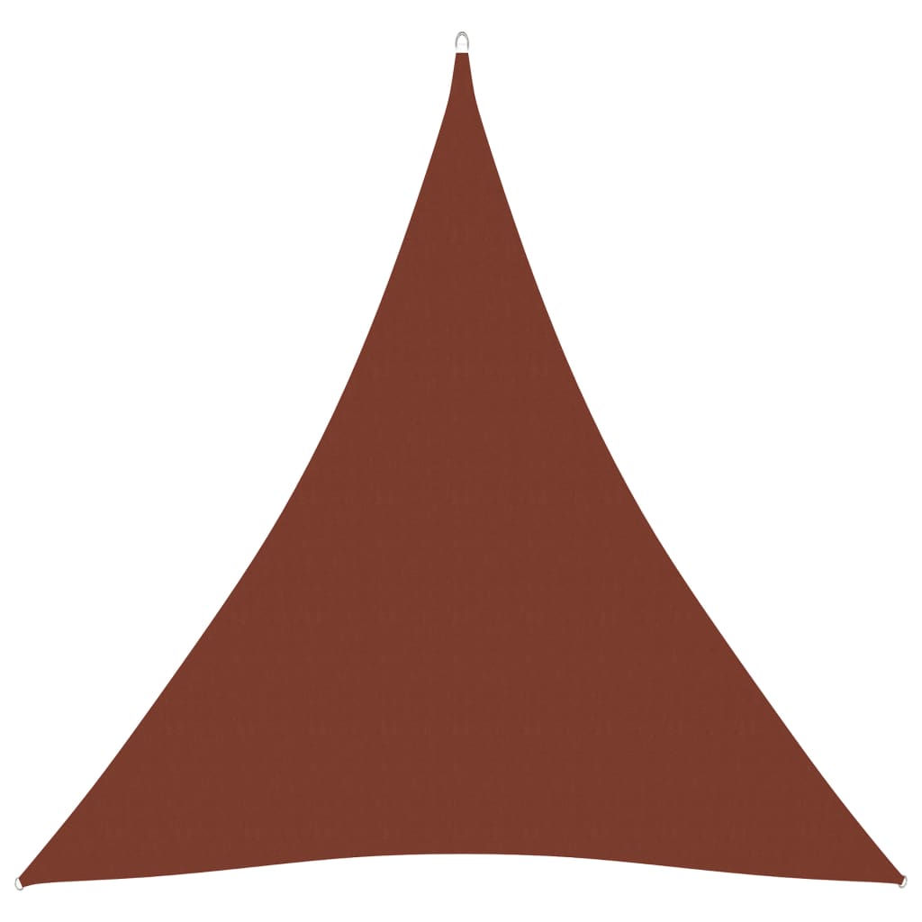 PETROMILA Stínící plachta oxfordská trojúhelníková 4,5x4,5x4,5 m cihlová