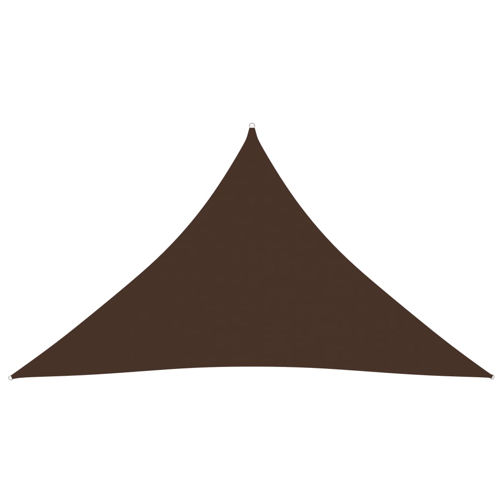 PETROMILA Stínící plachta oxfordská látka trojúhelník 3,5x3,5x4,9 m hnědá