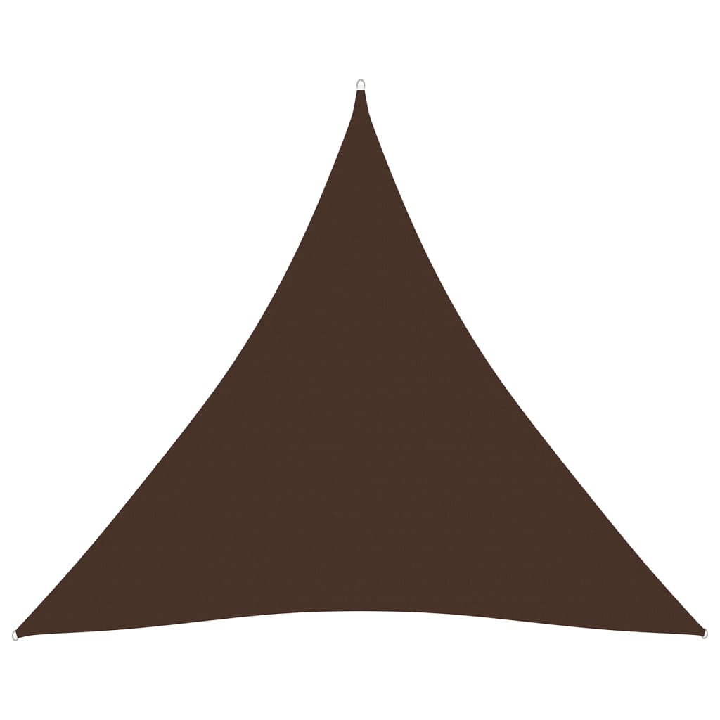 PETROMILA Stínící plachta oxfordská látka trojúhelníková 4x4x4 m hnědá
