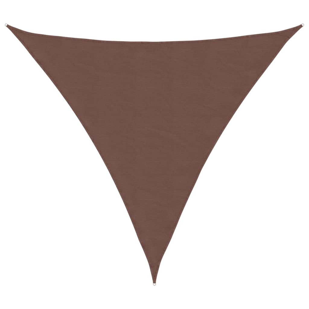 PETROMILA Stínící plachta oxfordská látka trojúhelník 4,5x4,5x4,5 m hnědá