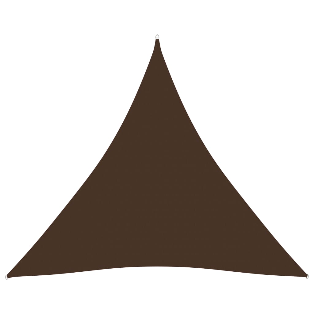 PETROMILA Stínící plachta oxfordská látka trojúhelníková 5x5x5 m hnědá