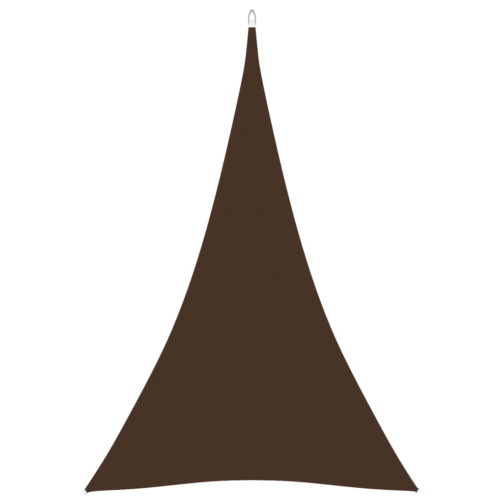 PETROMILA Stínící plachta oxfordská látka trojúhelníková 5x6x6 m hnědá