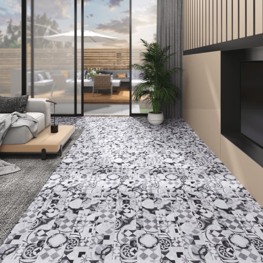 PETROMILA Podlahová krytina PVC 5,02 m² 2 mm samolepicí šedý vzor
