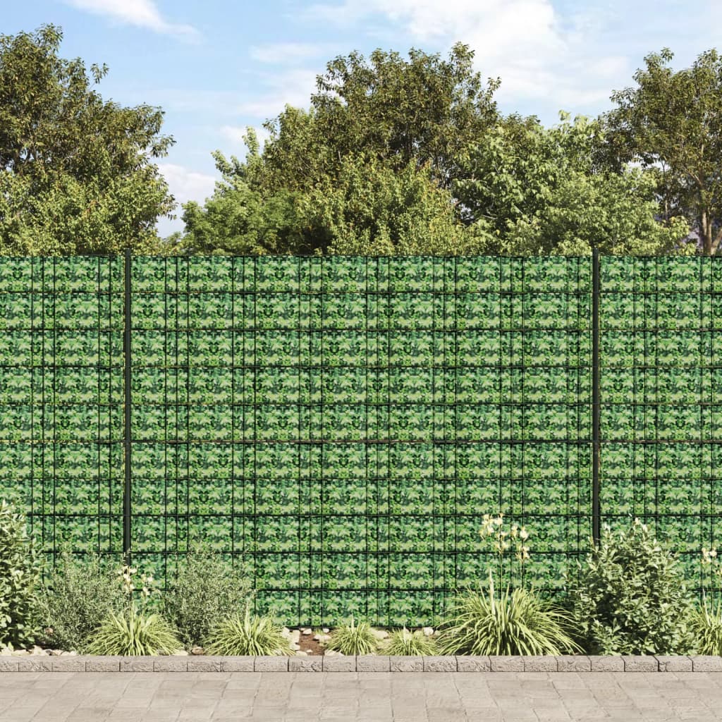PETROMILA Stínící plotové fólie 4 ks PVC 35 x 0,19 m zelené