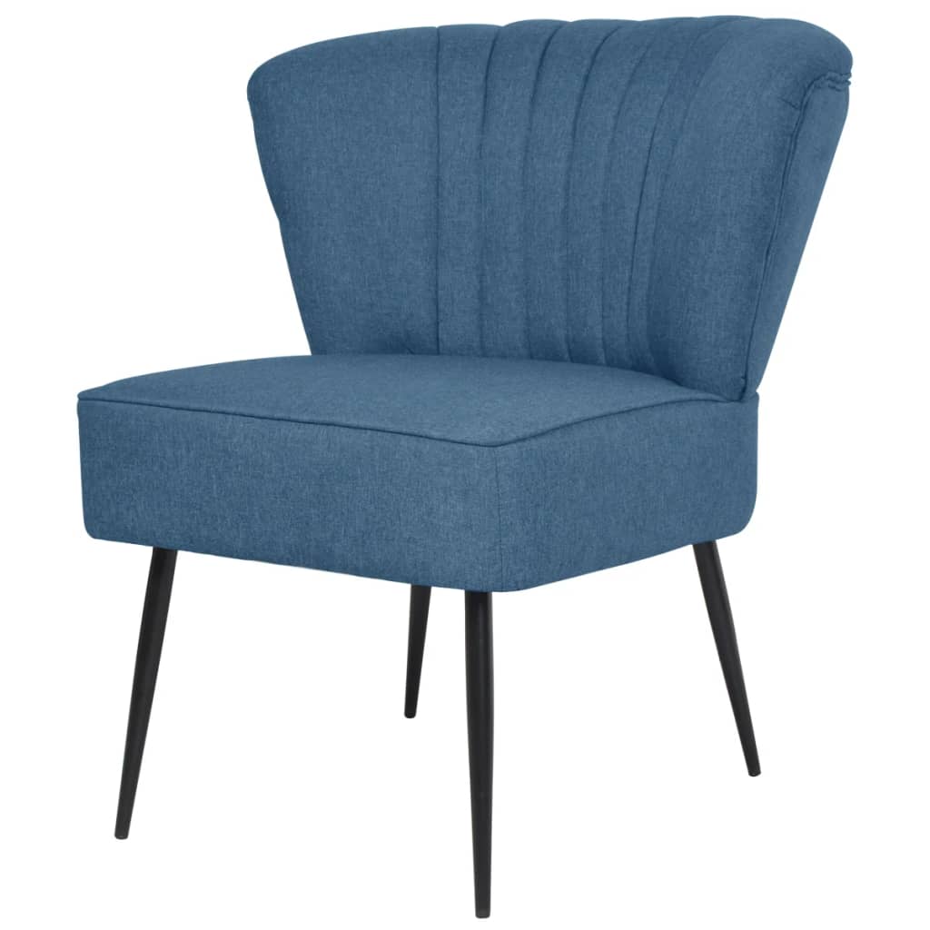 PETROMILA Koktejlová židle modrá textil