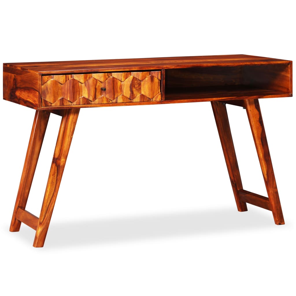 PETROMILA Psací stůl z masivního sheeshamového dřeva 118 x 50 x 76 cm
