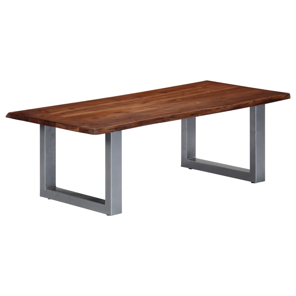 PETROMILA Konferenční stolek s živou hranou 115x60x40 cm akáciové dřevo
