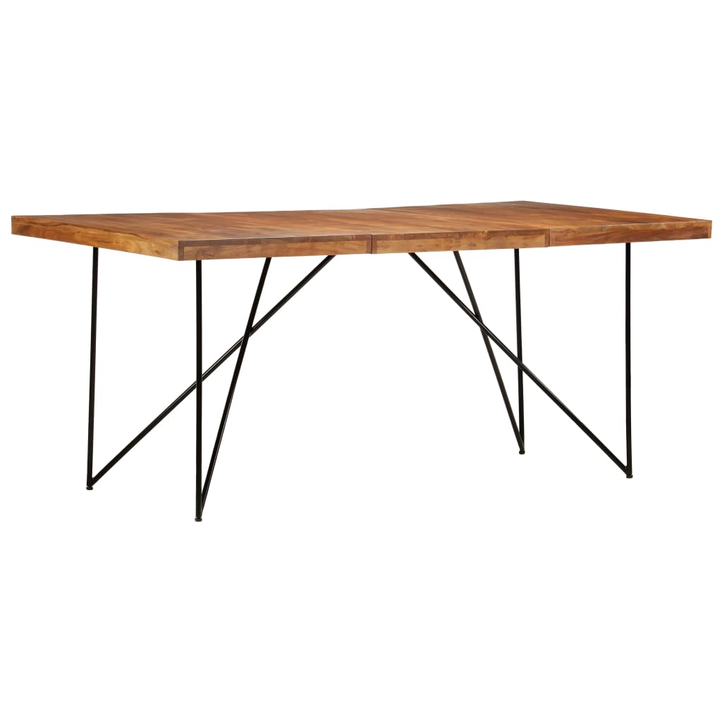 PETROMILA Jídelní stůl 180 x 90 x 76 cm masivní akáciové dřevo
