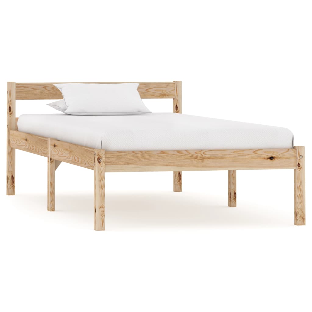 PETROMILA Rám postele masivní borové dřevo 100 x 200 cm