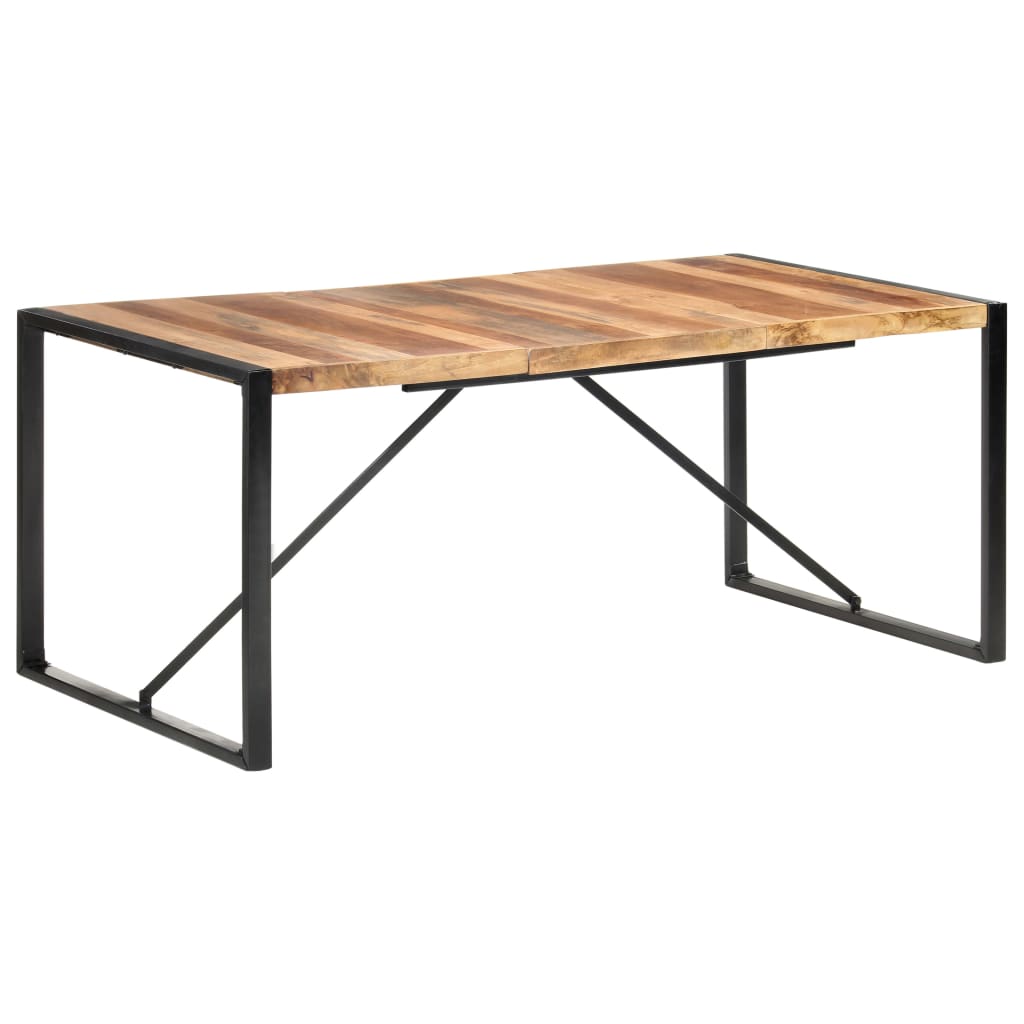 PETROMILA Jídelní stůl 180 x 90 x 75 cm masivní dřevo sheeshamový povrch