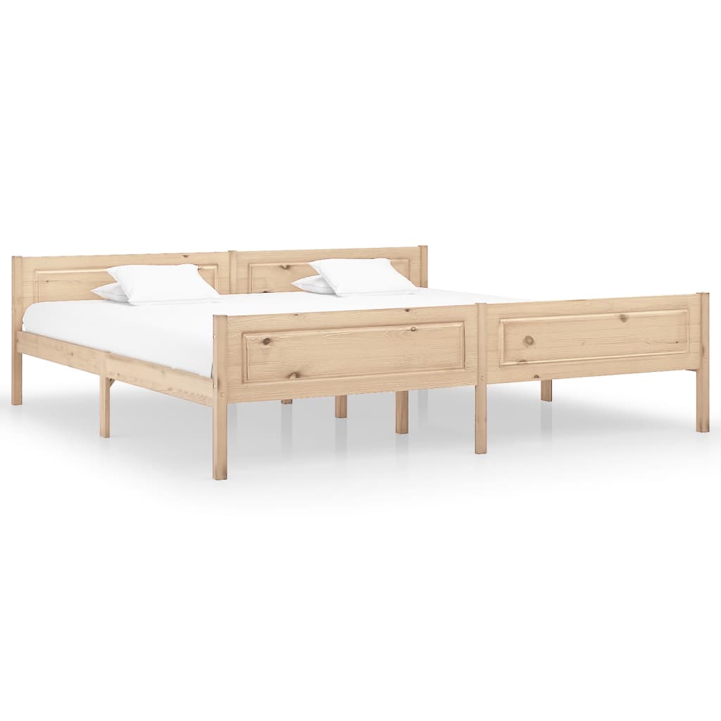 PETROMILA Rám postele masivní borové dřevo 200 x 200 cm