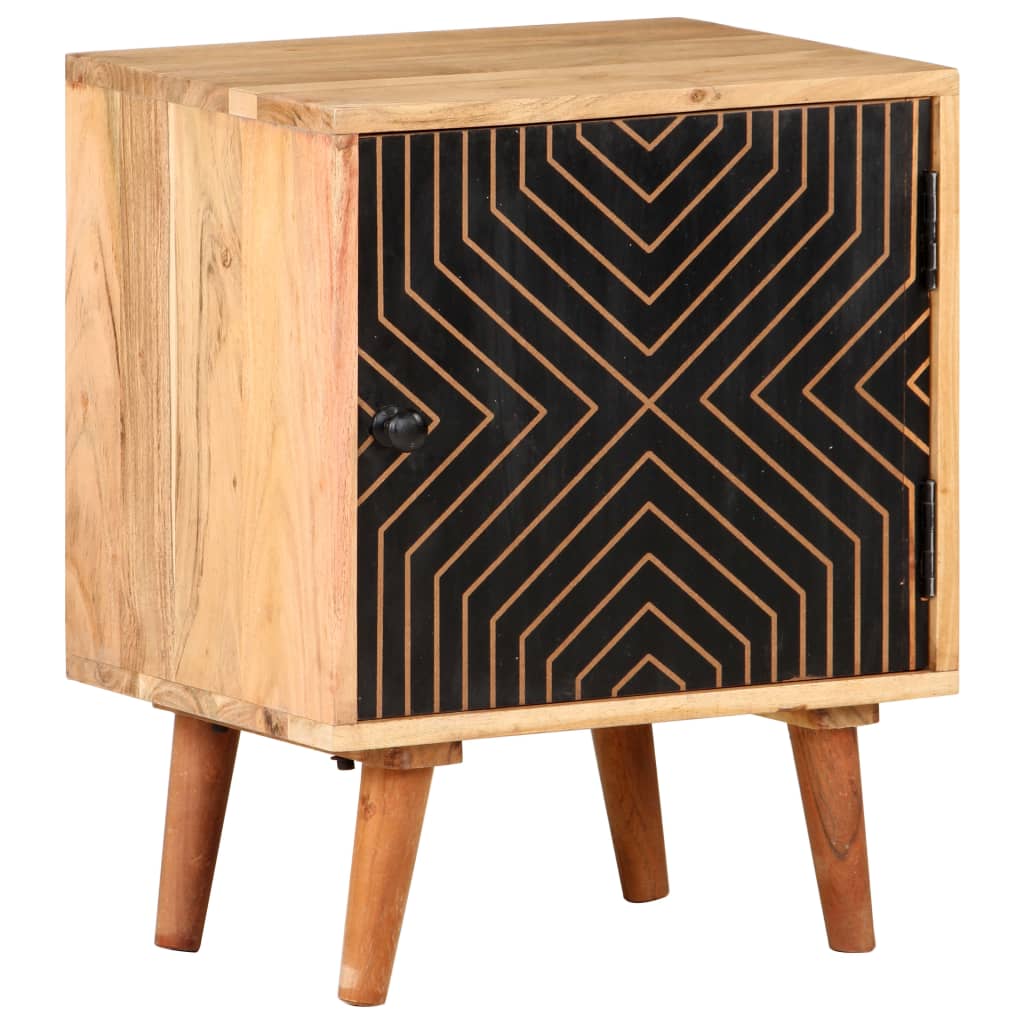 PETROMILA Noční stolek 40 x 30 x 50 cm masivní akáciové dřevo