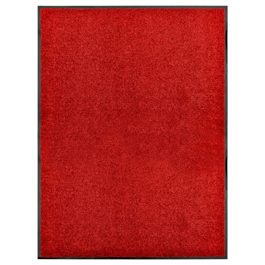 Rohožka pratelná červená 90 x 120 cm