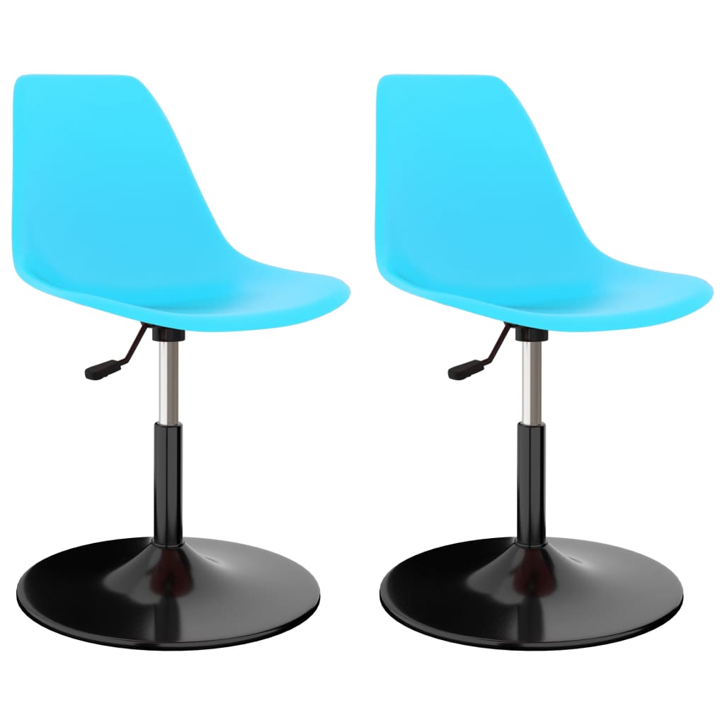PETROMILA Otočné jídelní židle 2 ks modré PP