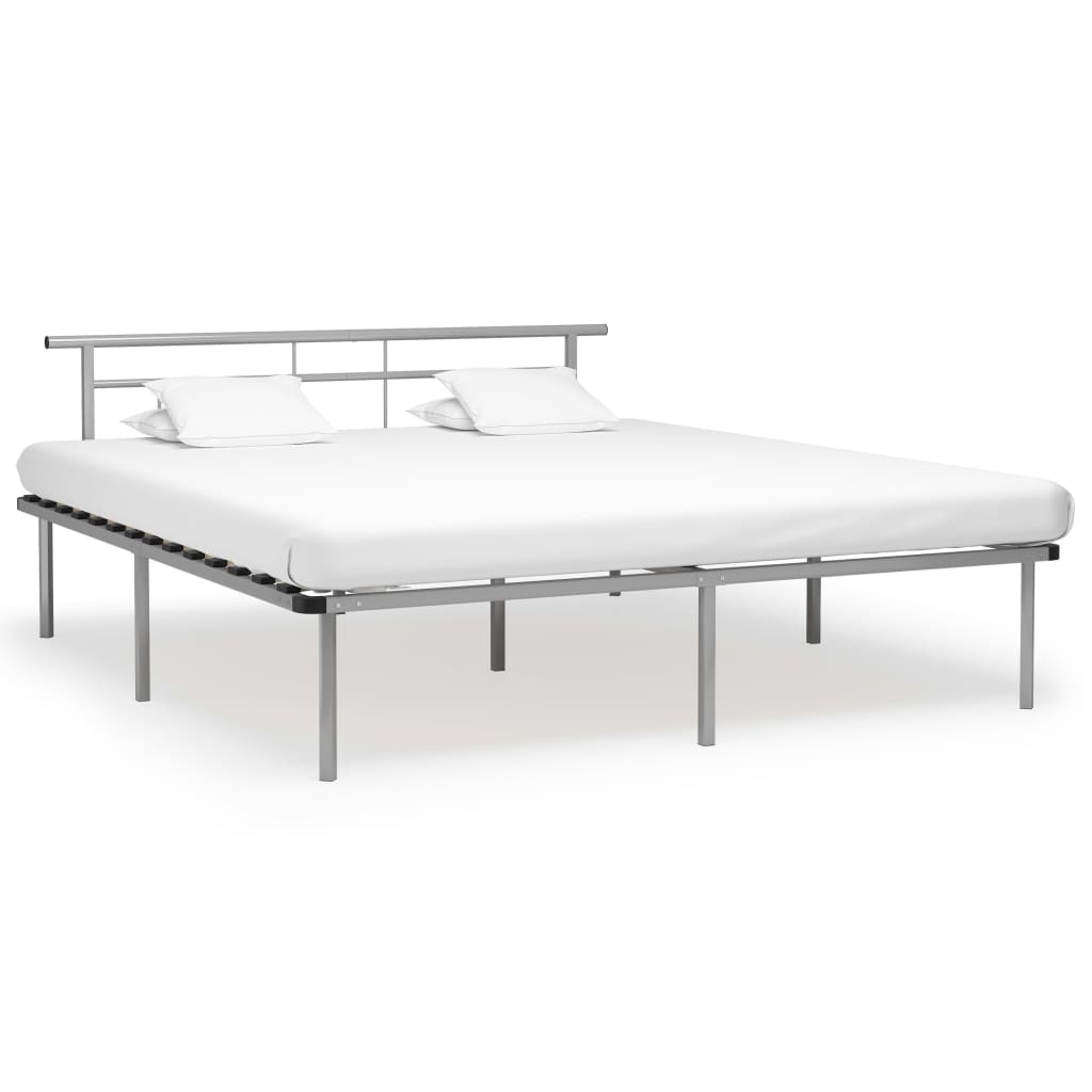 PETROMILA Rám postele šedý kov 180 x 200 cm
