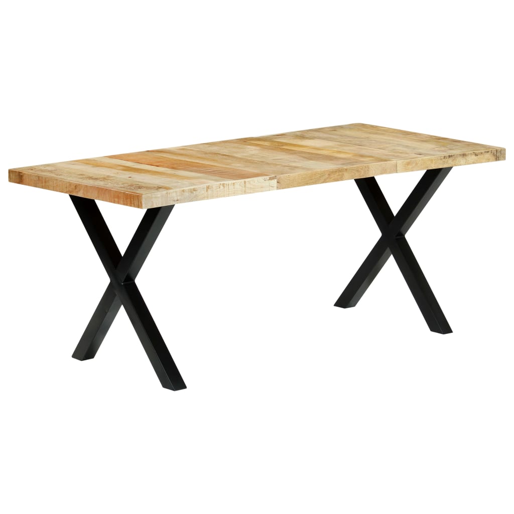 PETROMILA Jídelní stůl 180 x 90 x 76 cm masivní mangovníkové dřevo