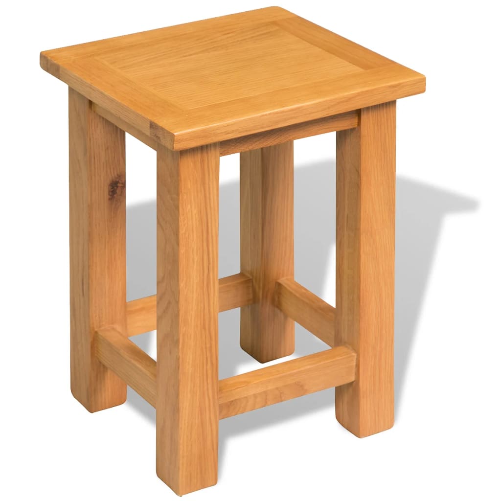 PETROMILA Odkládací stolek 27 x 24 x 37 cm masivní dubové dřevo