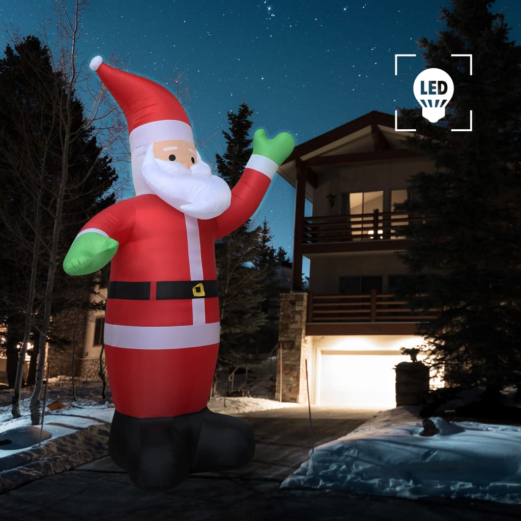 Vánoční nafukovací Santa Claus LED IP20 600 cm XXL