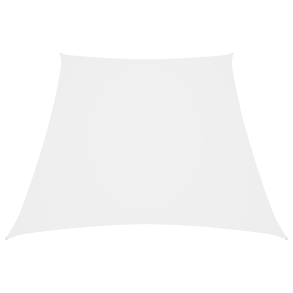 Stínící plachta oxfordská látka lichoběžníková 4/5 x 4 m bílá