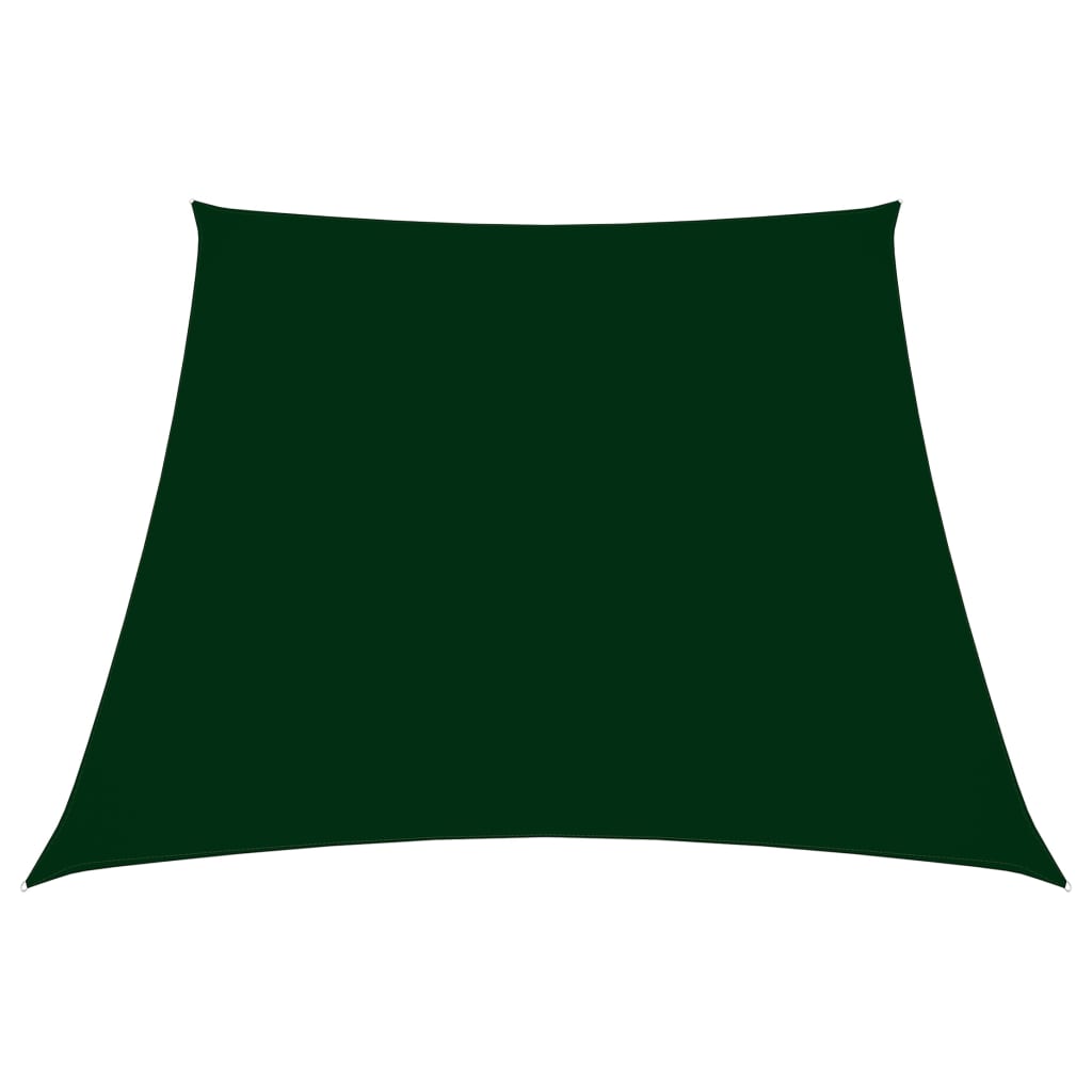 Stínicí plachta oxfordská látka lichoběžník 2/4x3m tmavě zelená