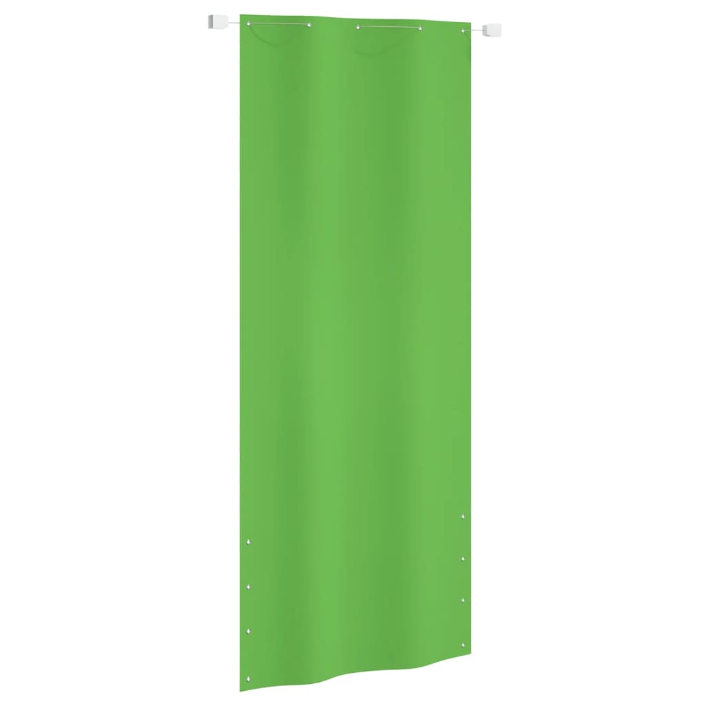 Balkónová zástěna světle zelená 100 x 240 cm oxfordská látka