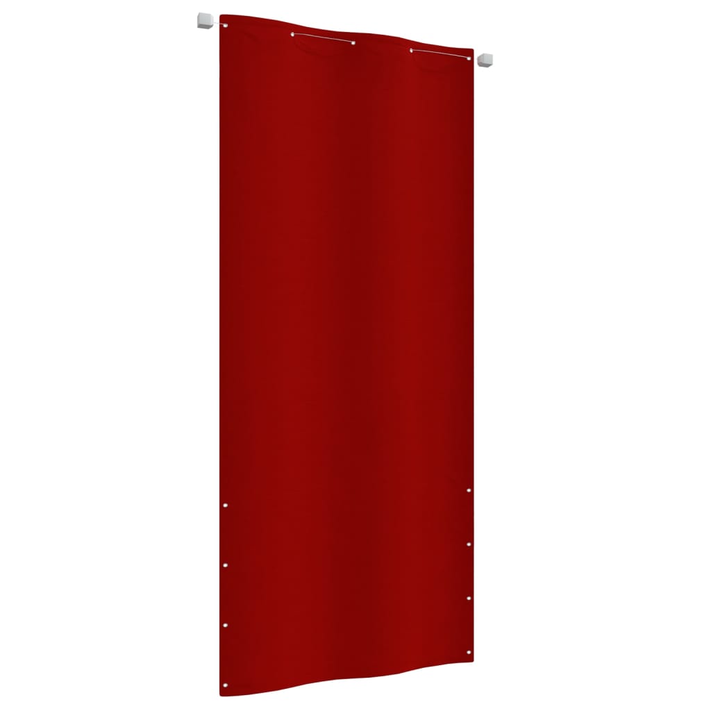 Balkónová zástěna červená 100 x 240 cm oxfordská látka