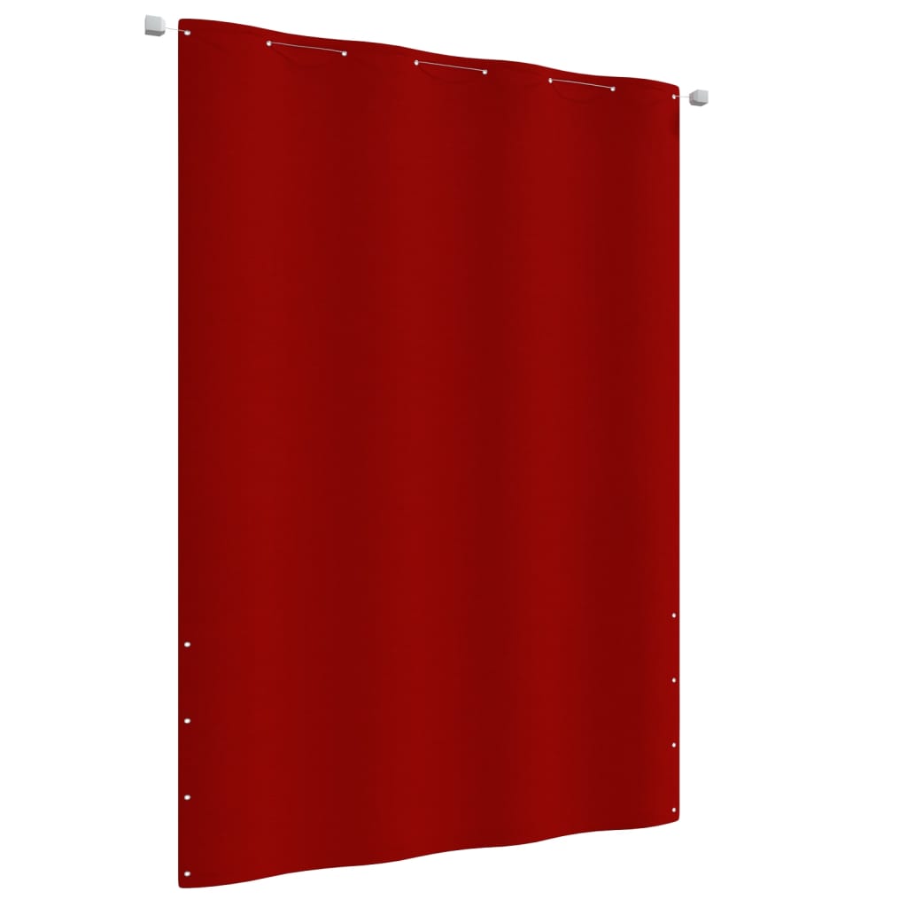 Balkónová zástěna červená 160 x 240 cm oxfordská látka