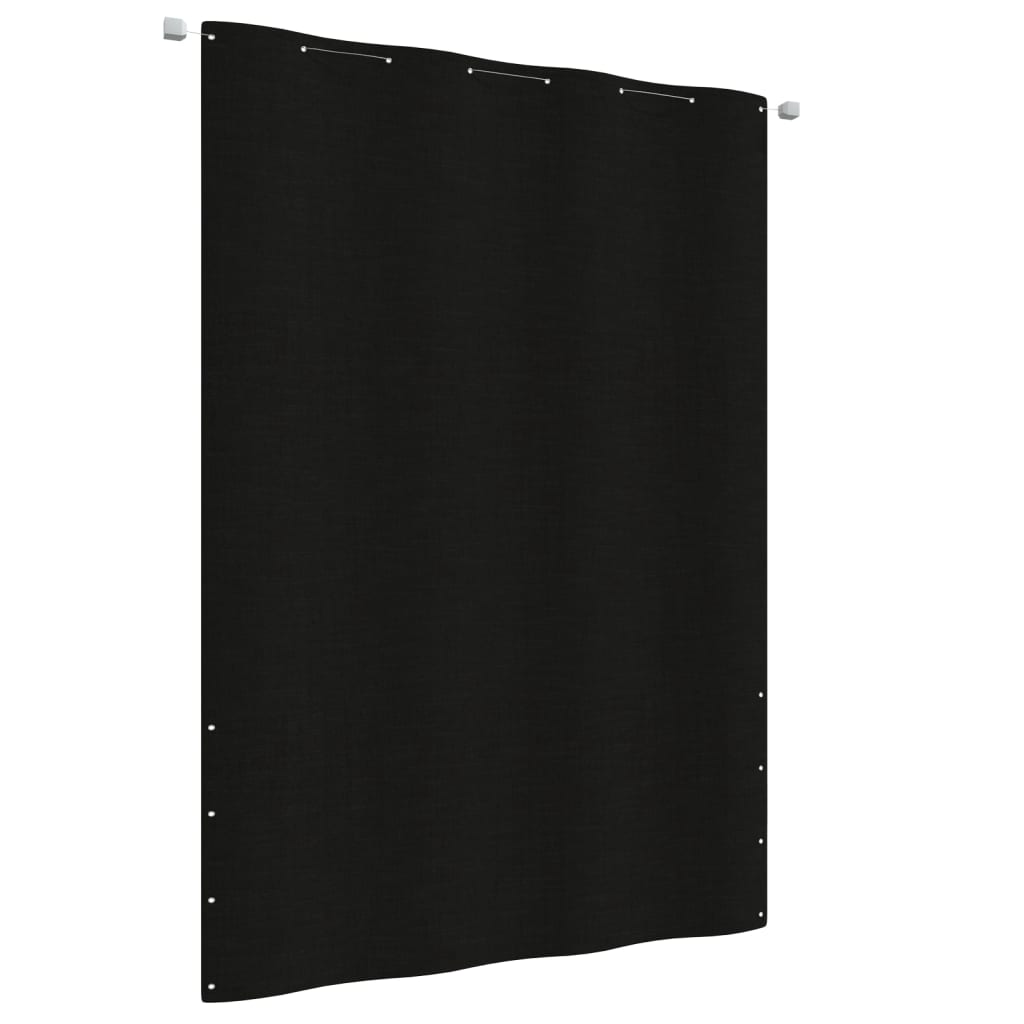 Balkónová zástěna černá 160 x 240 cm oxfordská látka