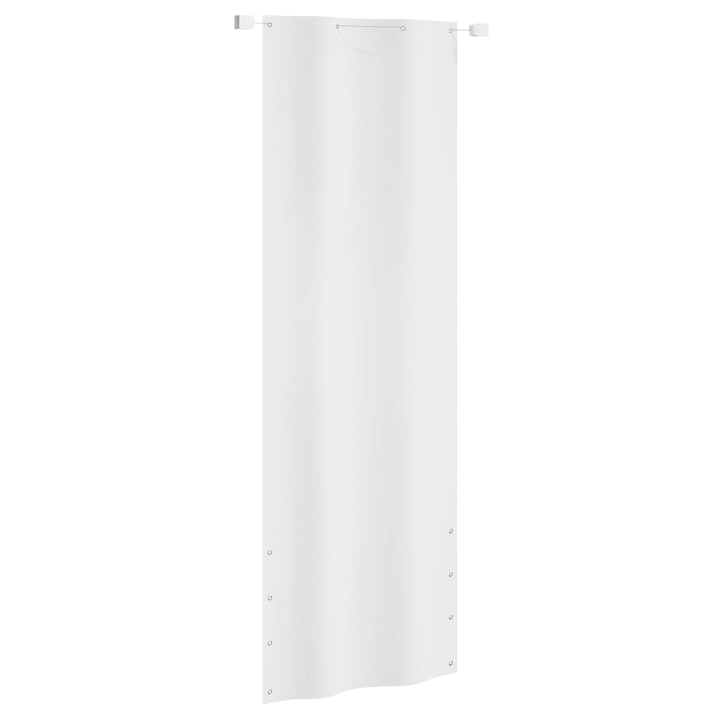 Balkónová zástěna bílá 80 x 240 cm oxfordská látka