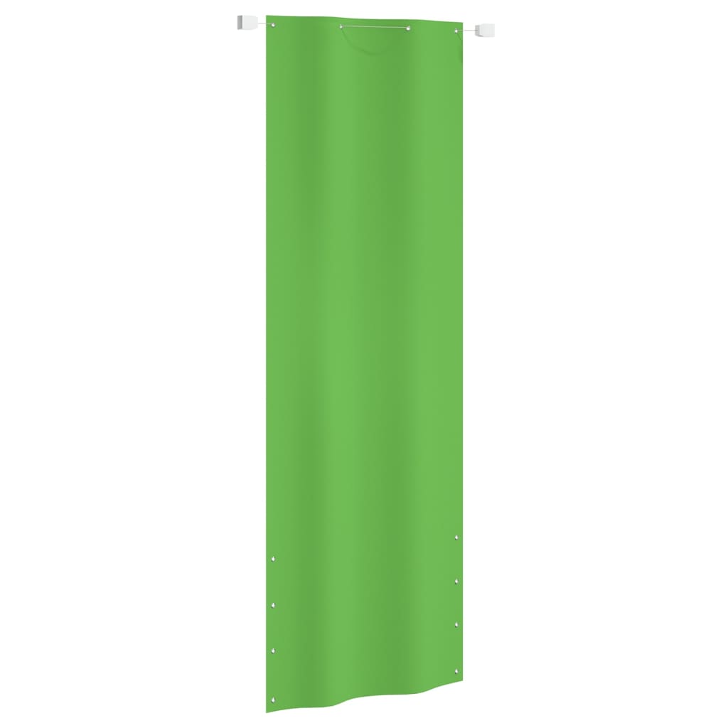 Balkónová zástěna světle zelená 80 x 240 cm oxfordská látka