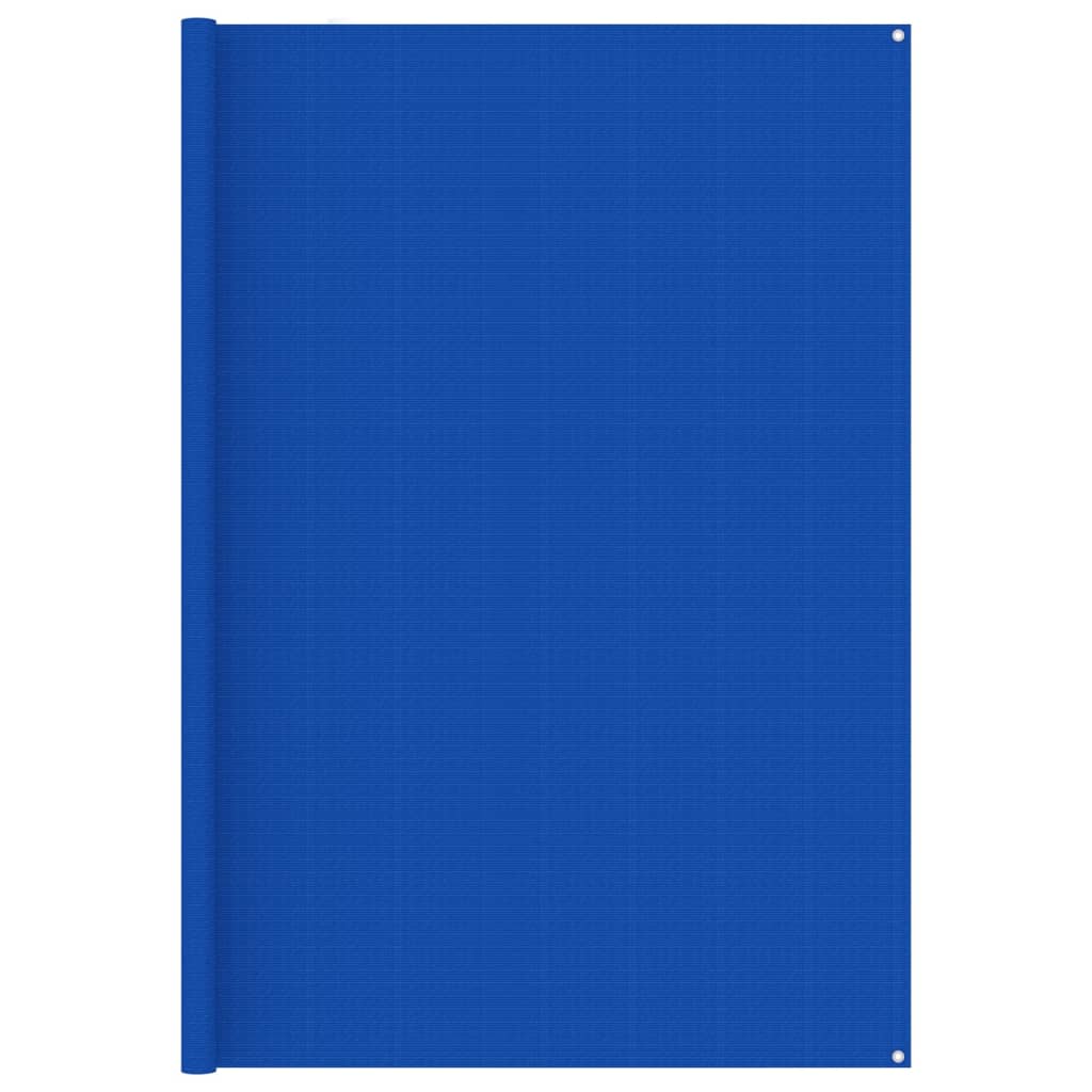 Koberec do stanu 250 x 600 cm modrý HDPE