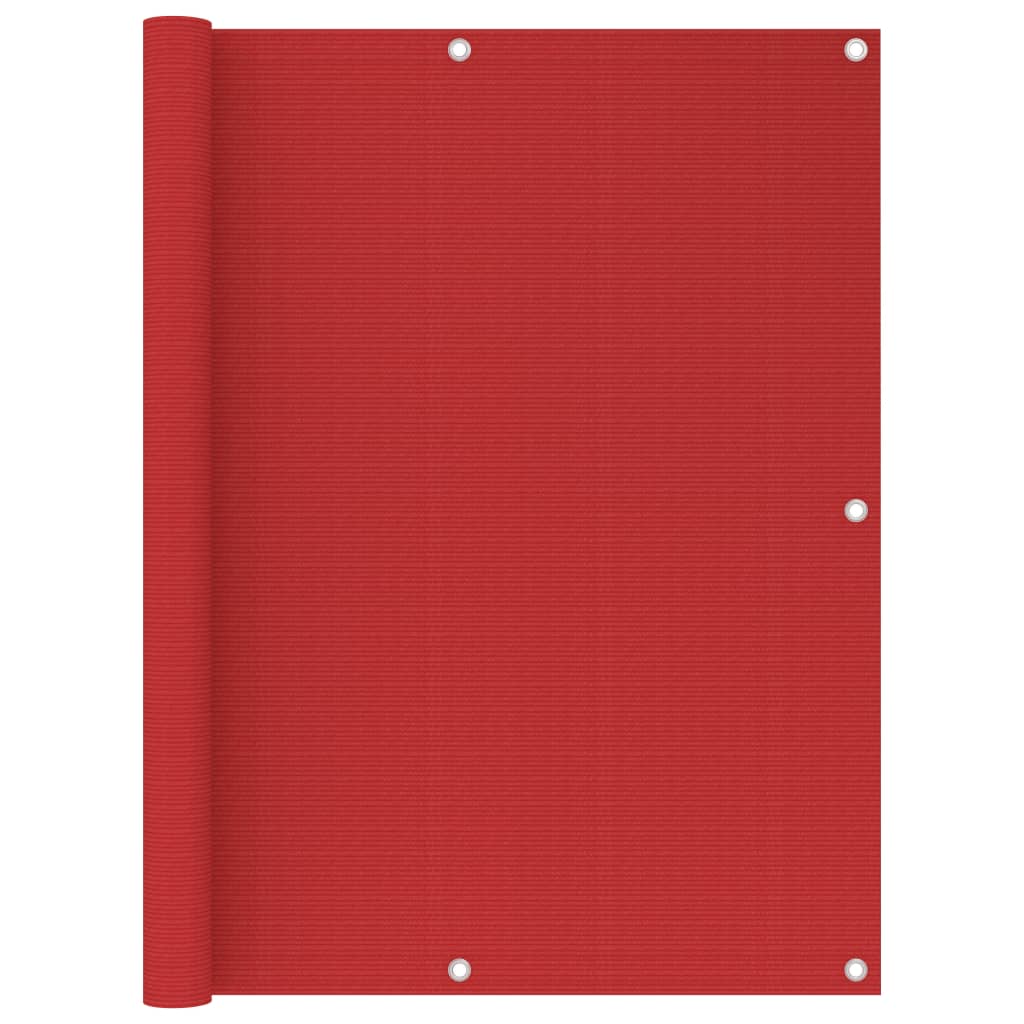 Balkónová zástěna červená 120 x 300 cm HDPE
