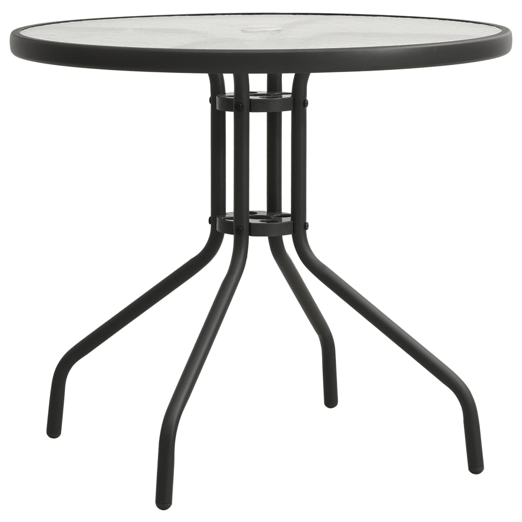 Balkónový stolek antracitový Ø 80 x 71 cm ocel