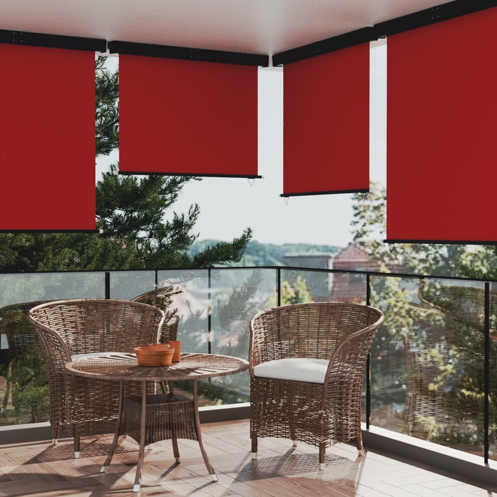 Balkonová zástěna 145 x 250 cm červená