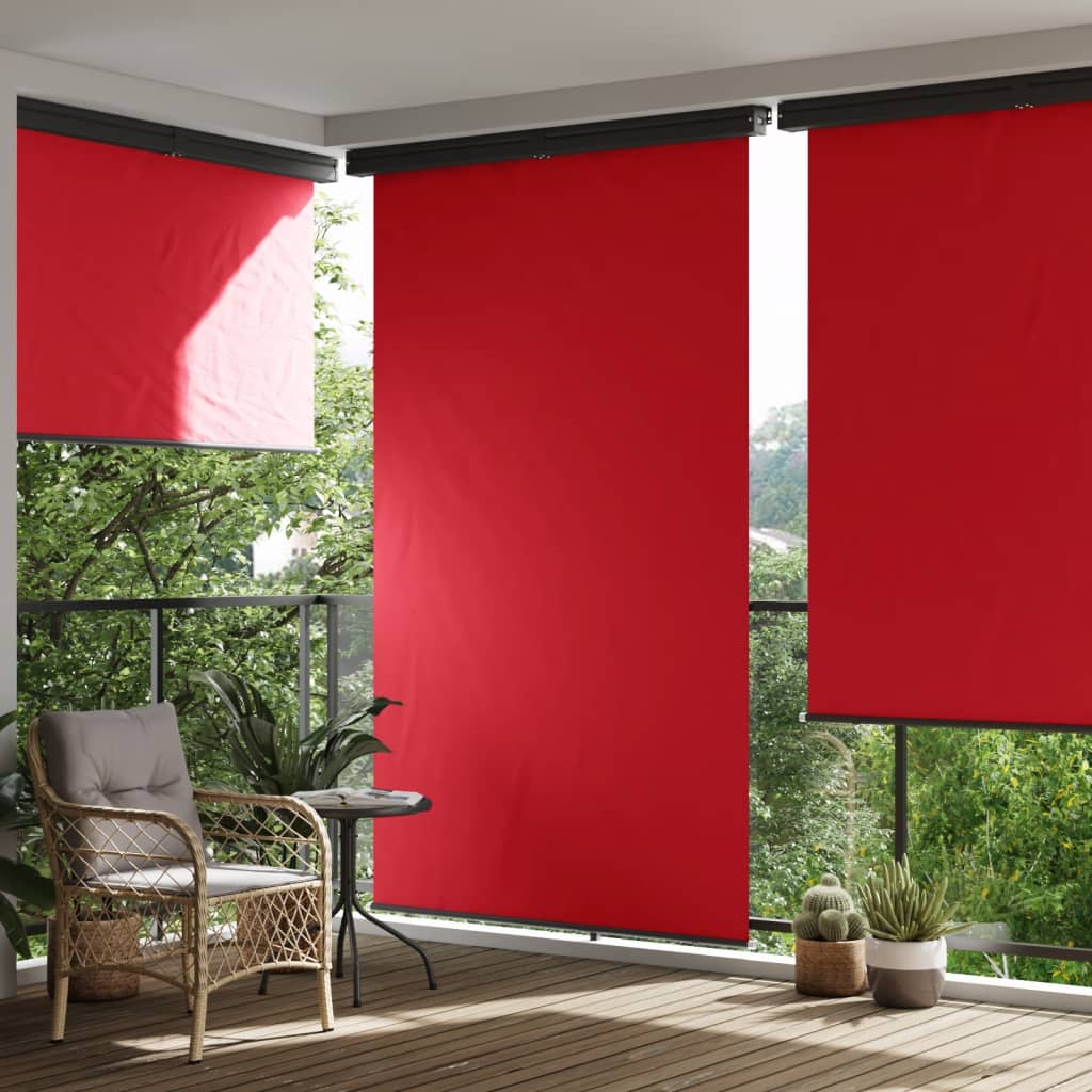 Balkonová zástěna 165 x 250 cm červená