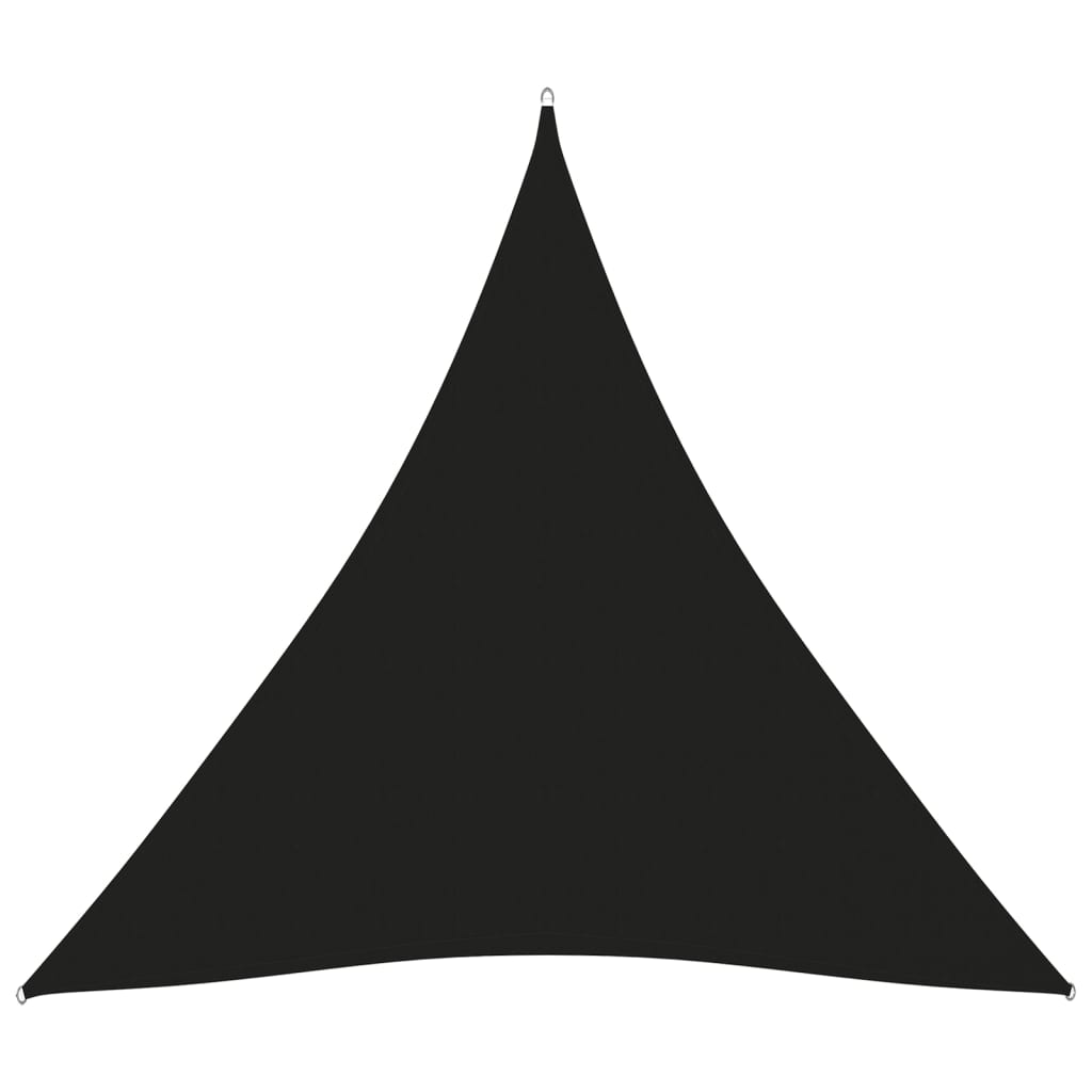 Stínící plachta oxfordská látka trojúhelníková 4x4x4 m černá