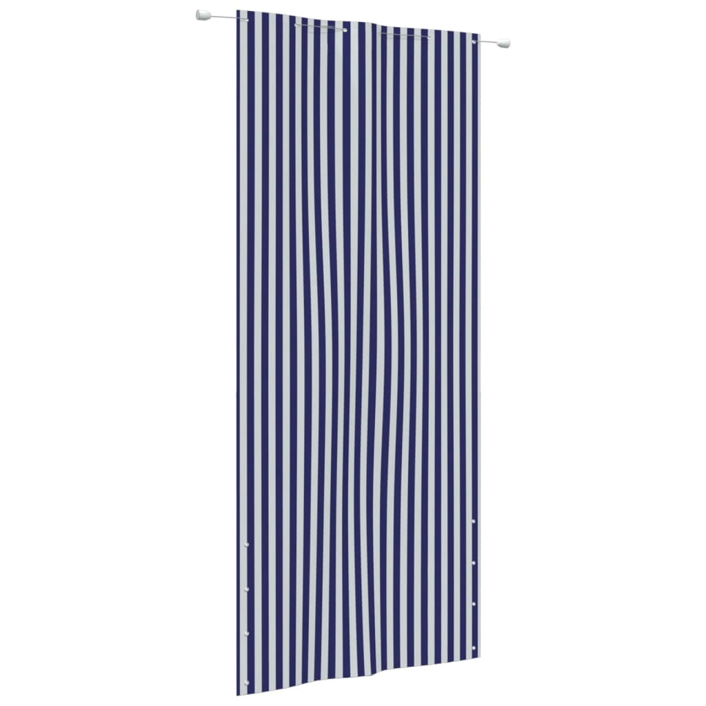 Balkónová zástěna modrobílá 120 x 240 cm oxfordská látka