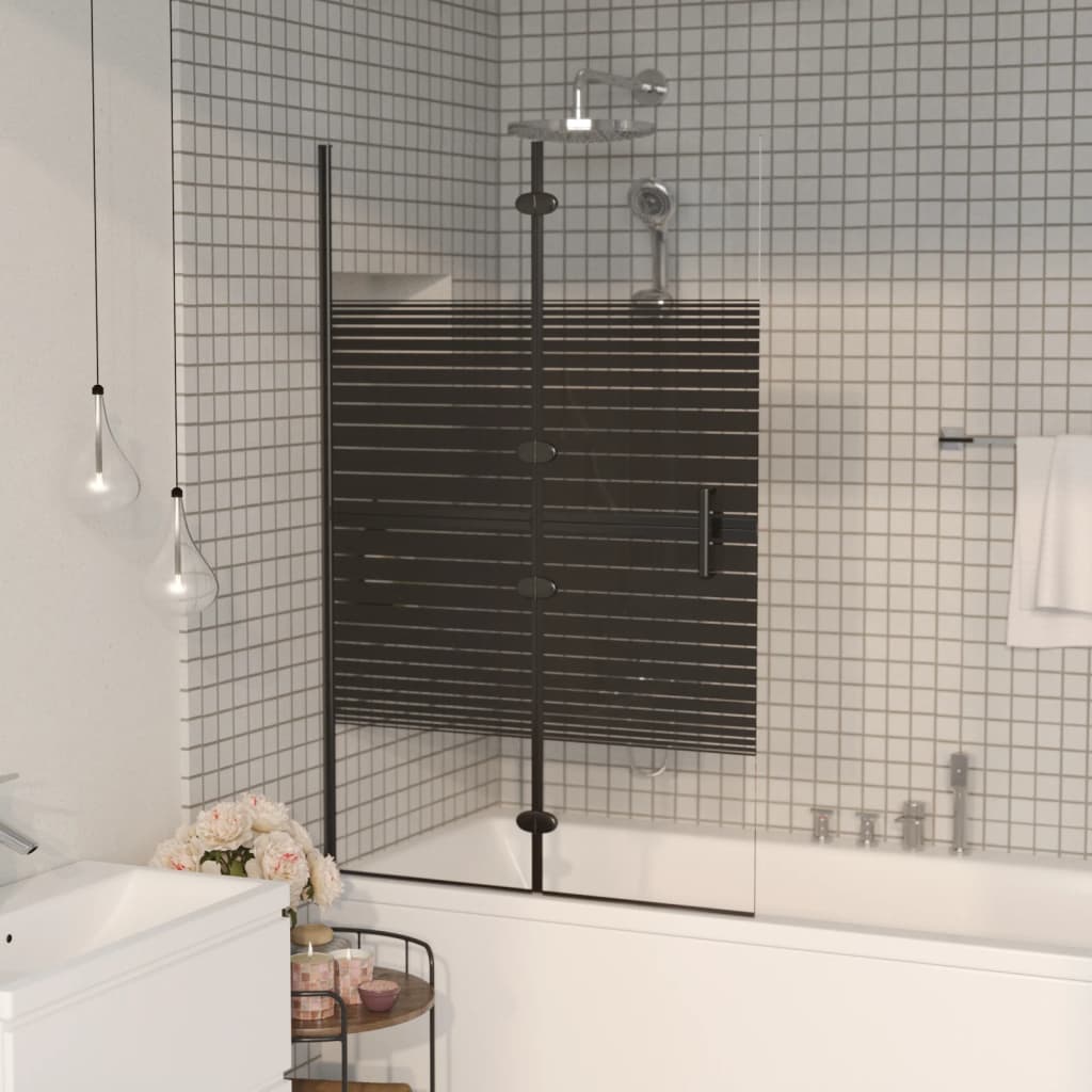 Skládací sprchový kout ESG 80 x 140 cm černý