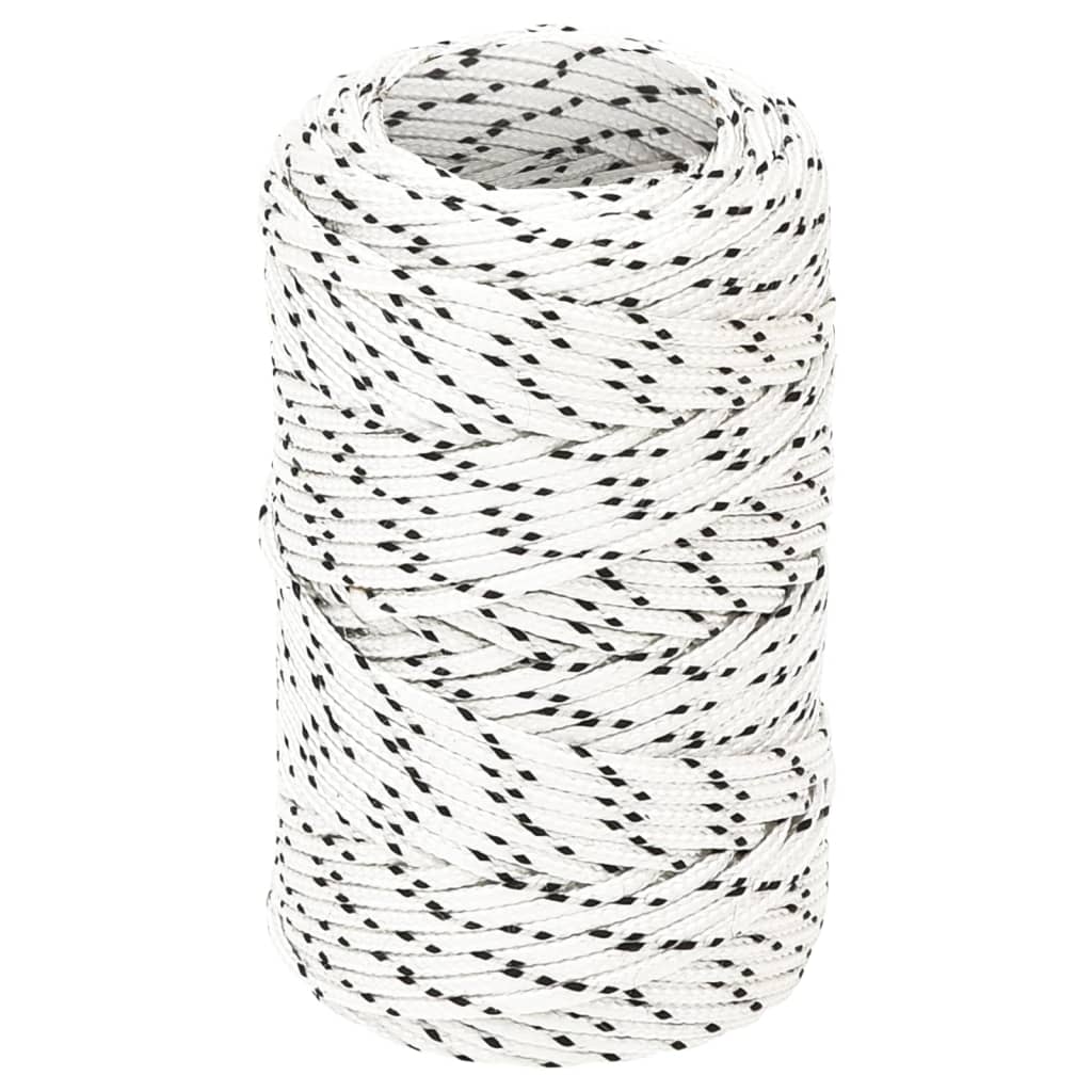 Splétané lodní lano bílé 2 mm x 25 m polyester