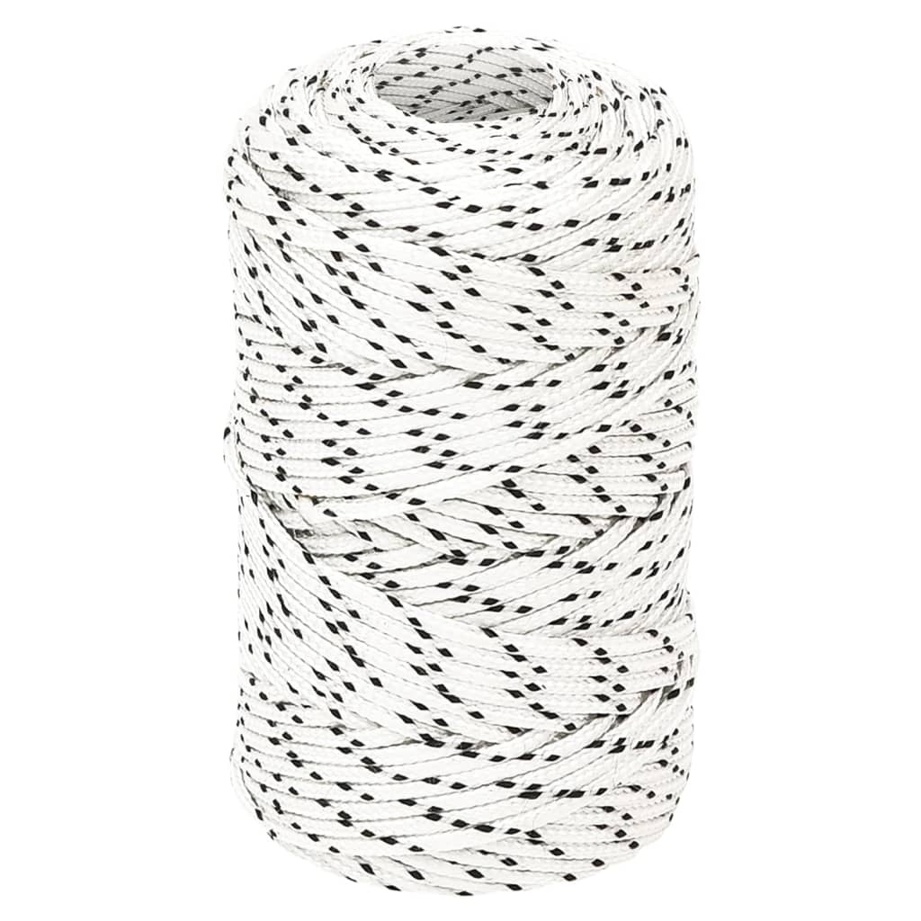 Splétané lodní lano bílé 2 mm x 100 m polyester