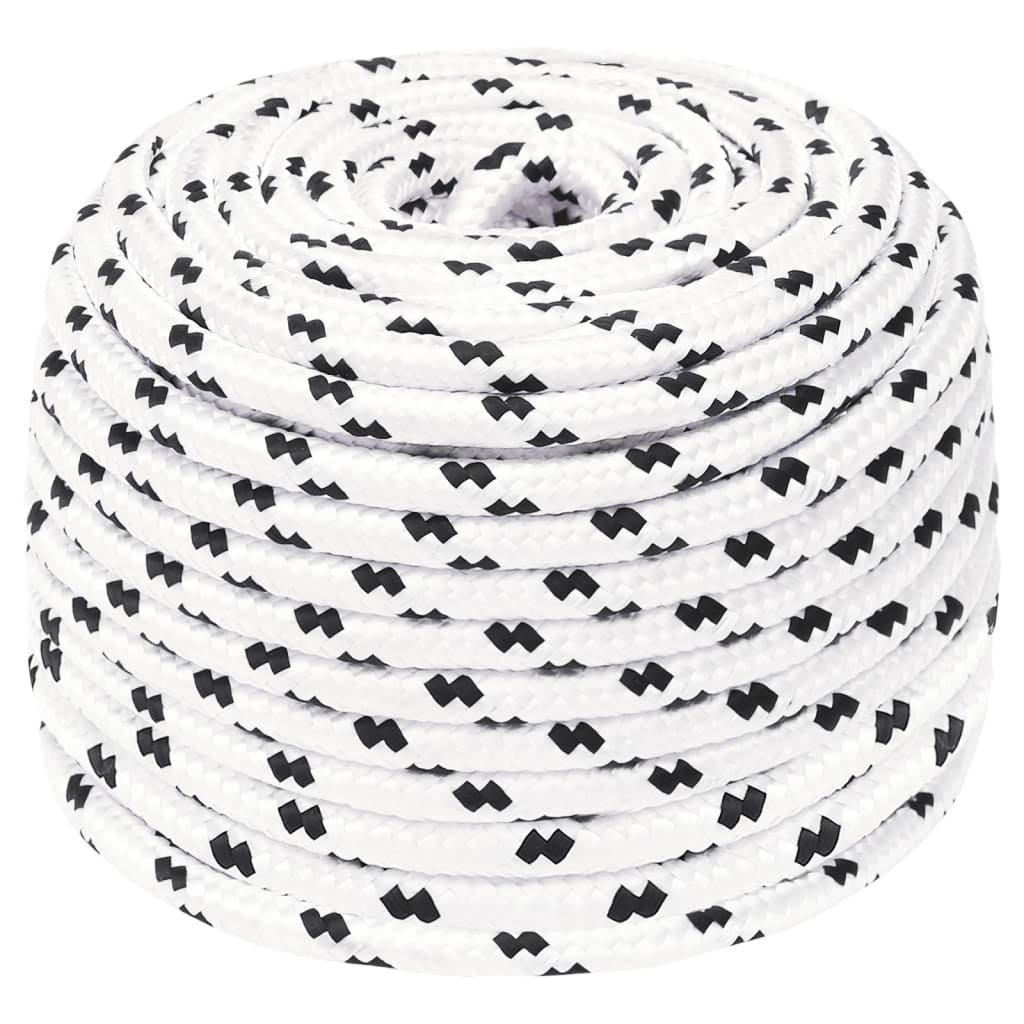 Splétané lodní lano bílé 6 mm x 25 m polyester