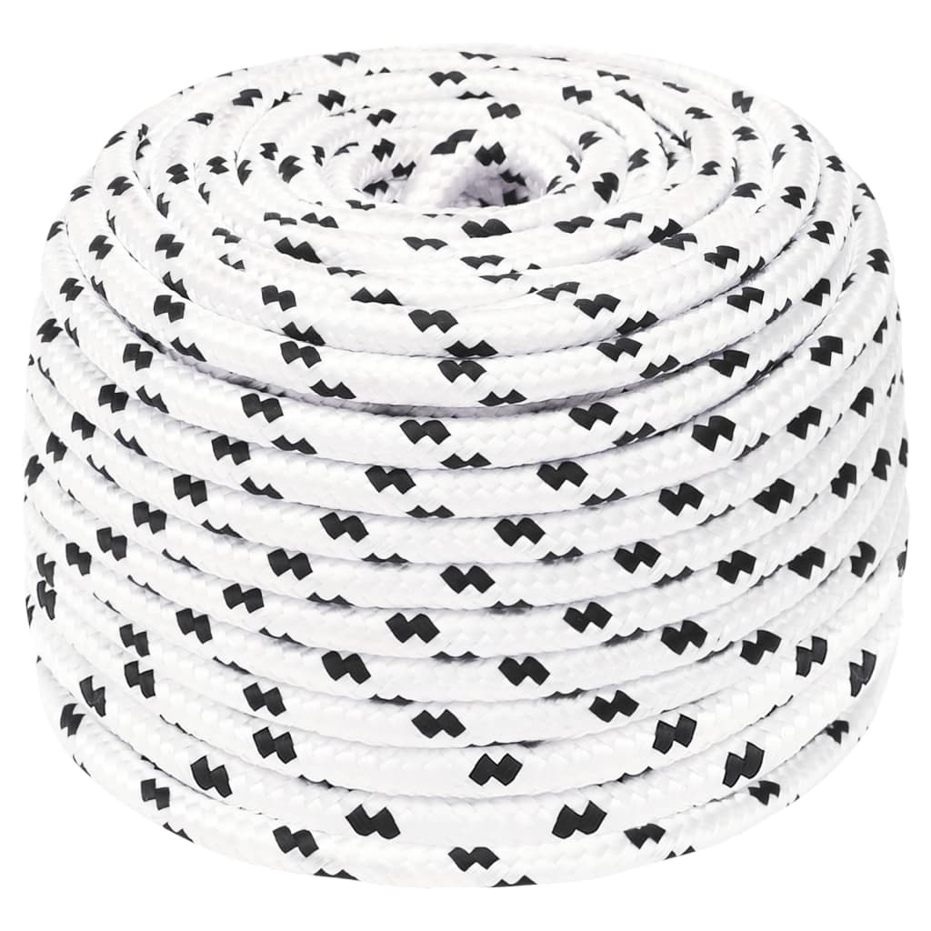 Splétané lodní lano bílé 6 mm x 100 m polyester