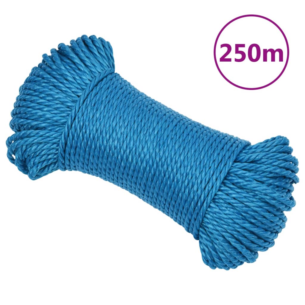 Pracovní lano modré 3 mm 250 m polypropylen