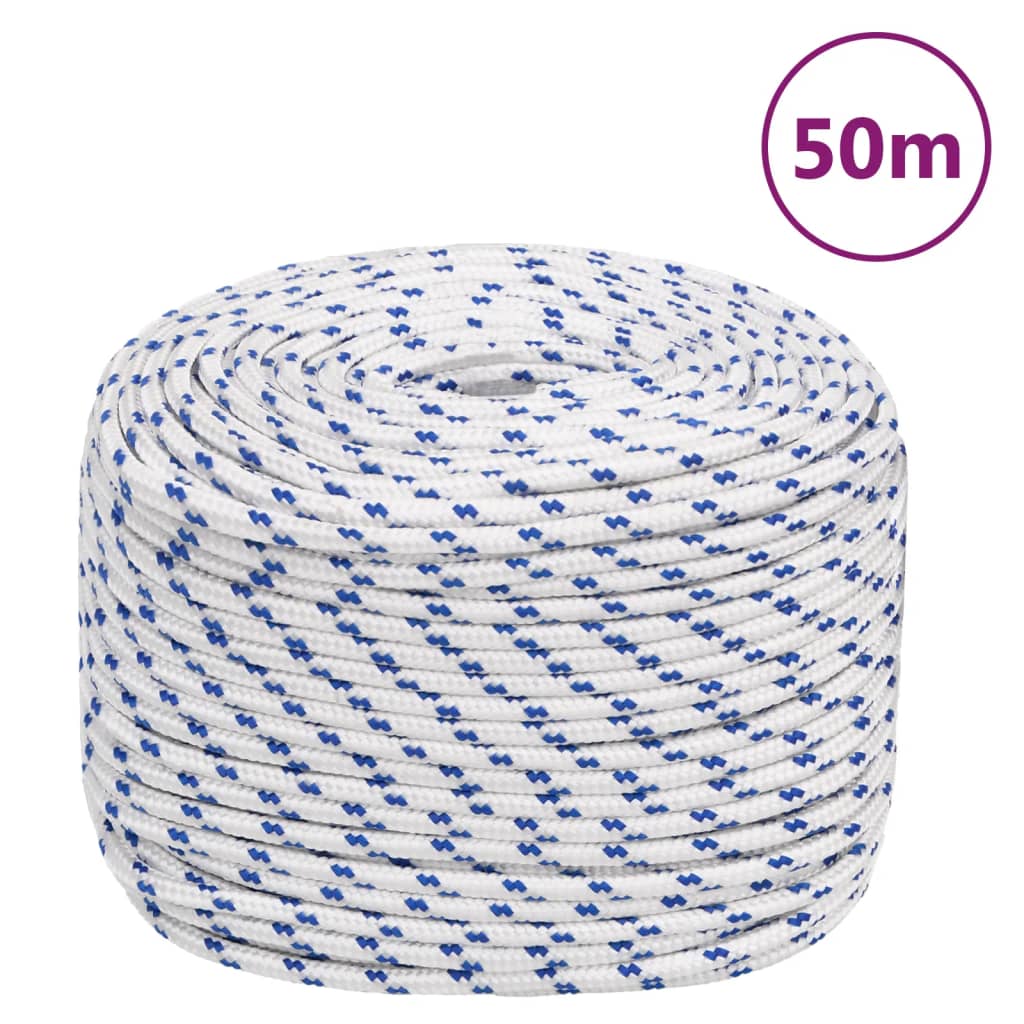 Lodní lano bílé 6 mm 50 m polypropylen