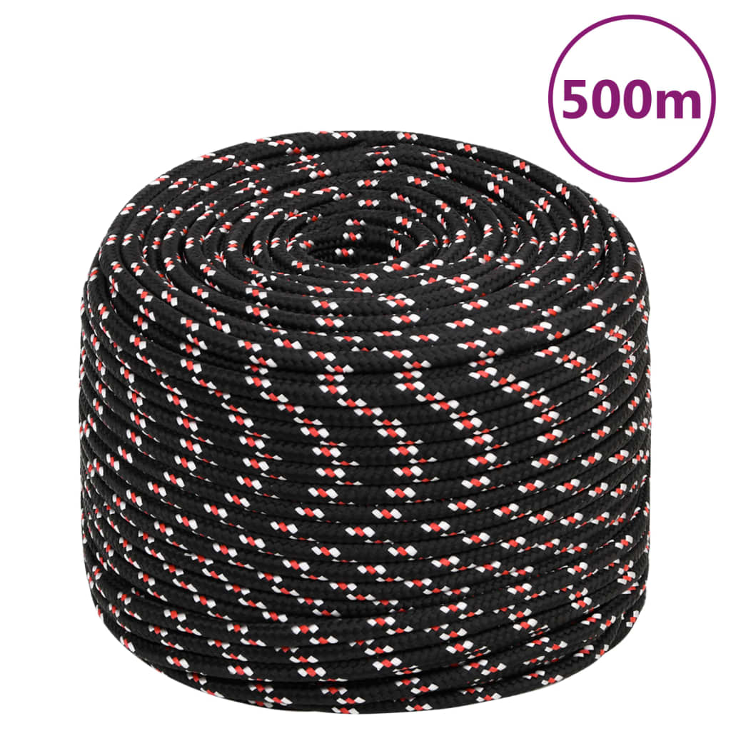 Pracovní lano černé 10 mm 500 m polypropylen