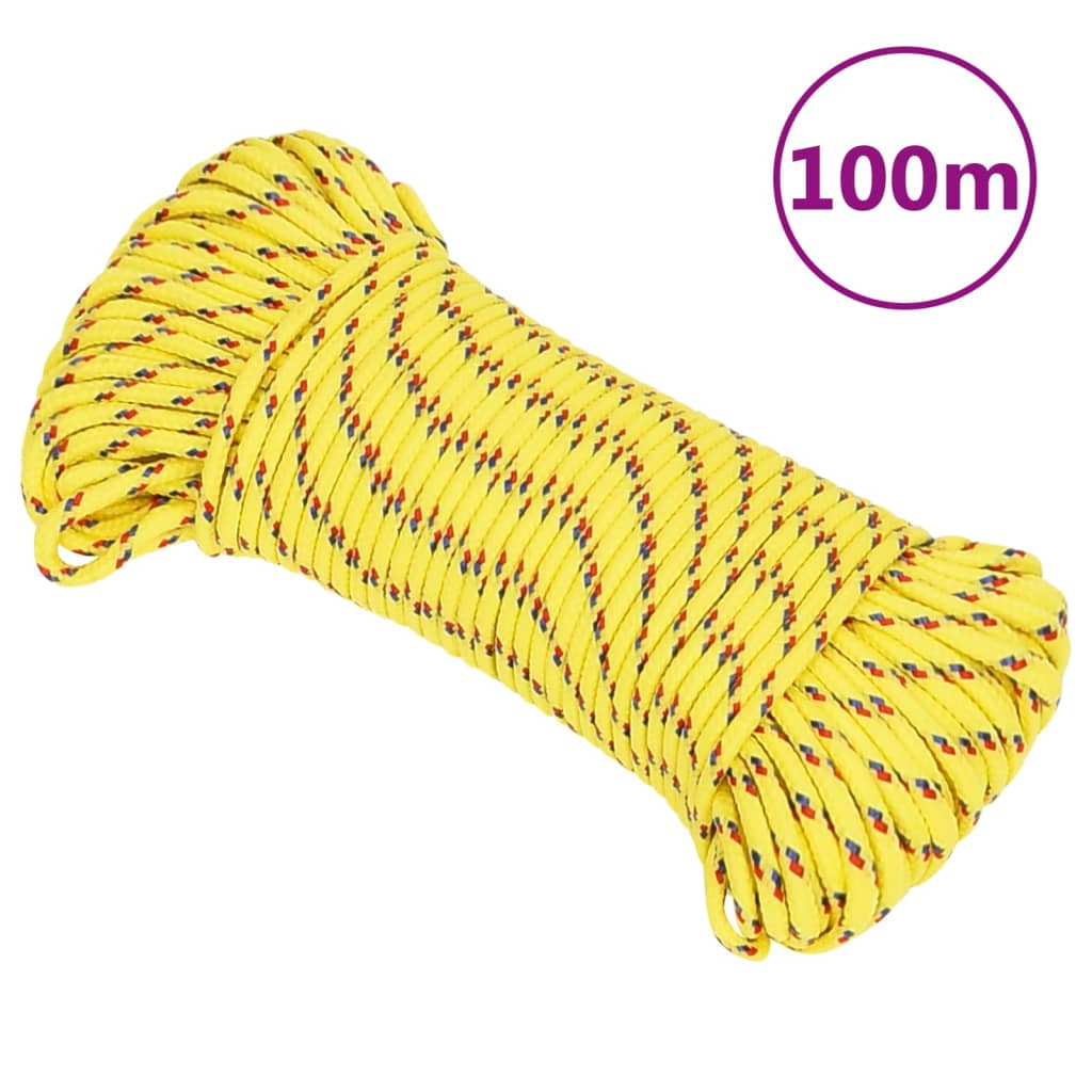 Lodní lano žluté 3 mm 100 m polypropylen