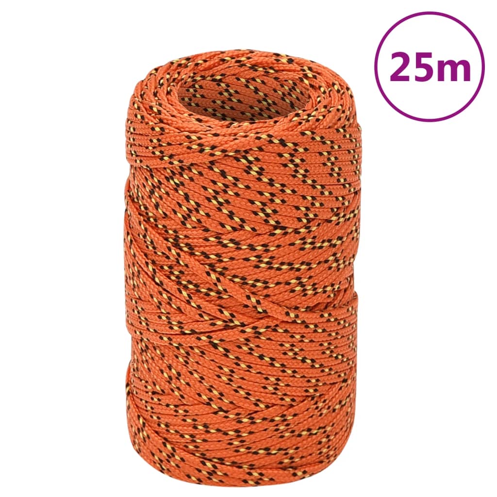Lodní lano oranžové 2 mm 25 m polypropylen
