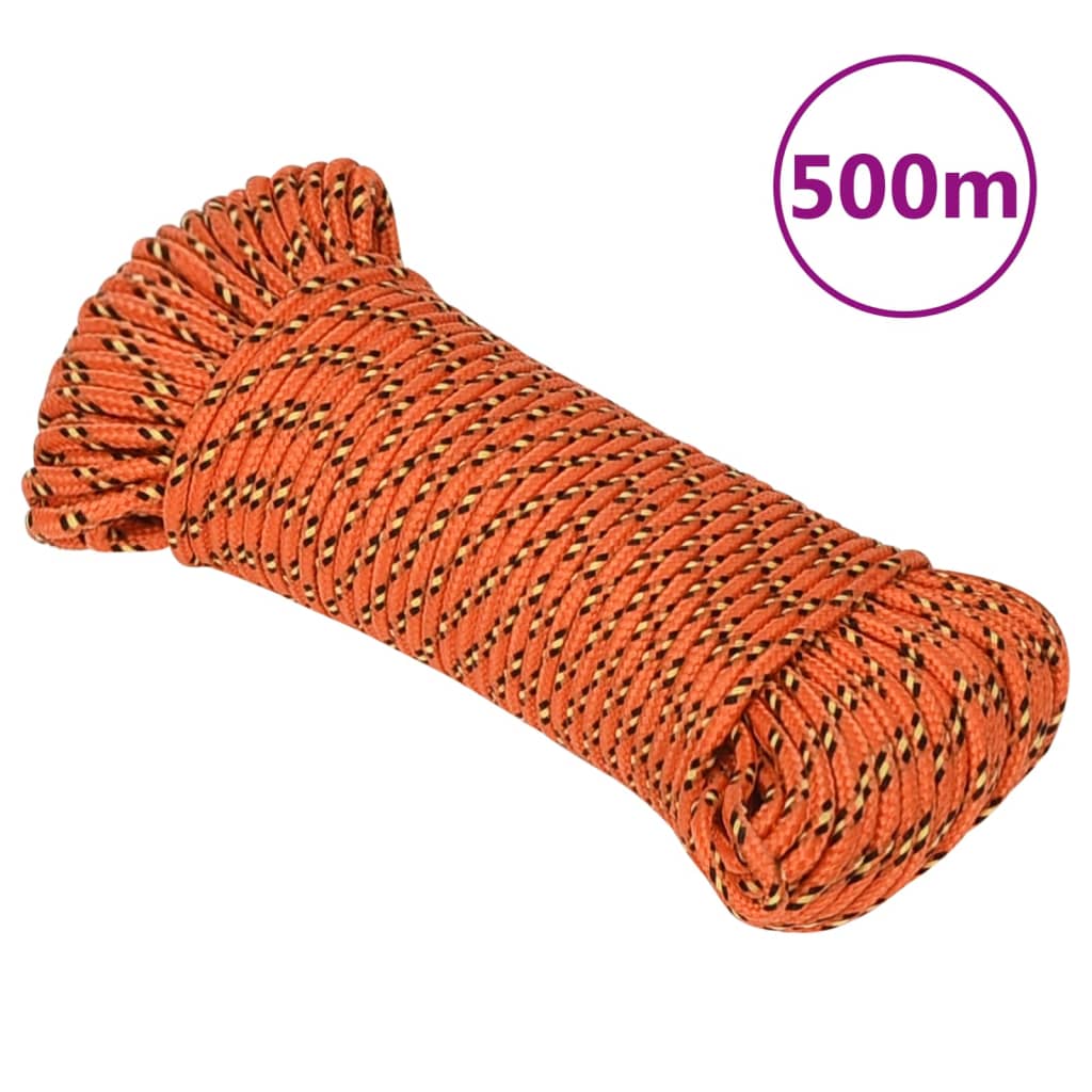 Lodní lano oranžové 3 mm 500 m polypropylen