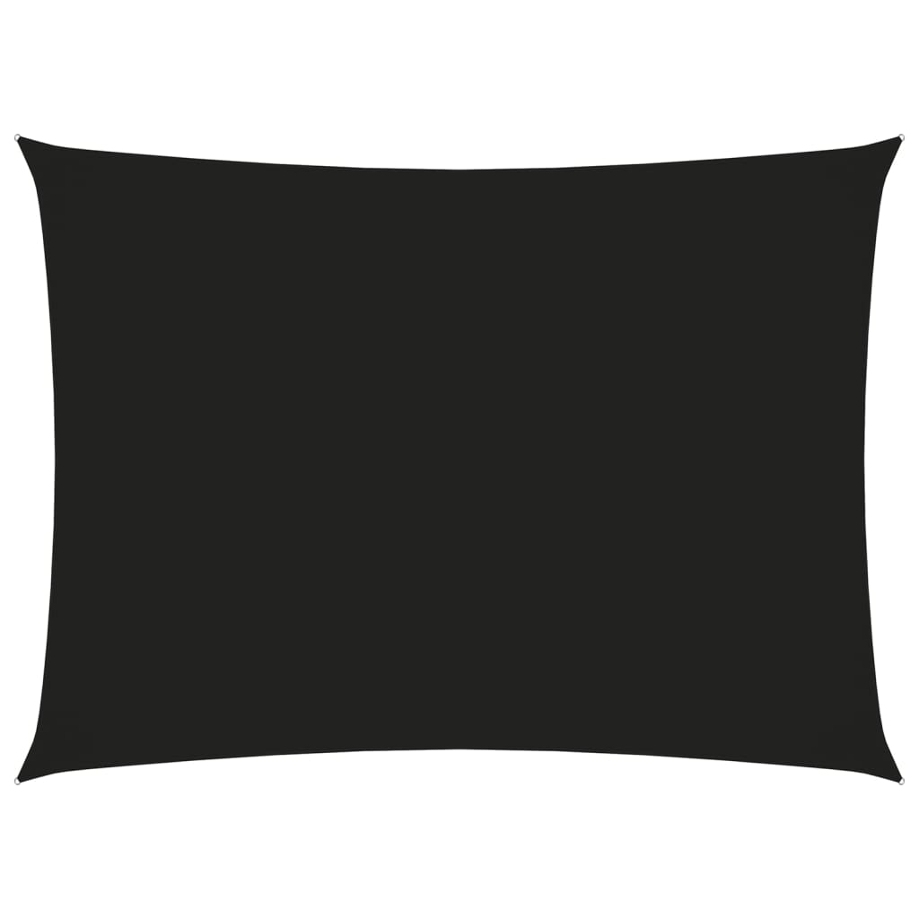 Stínící plachta oxfordská látka obdélníková 3 x 4,5 m černá
