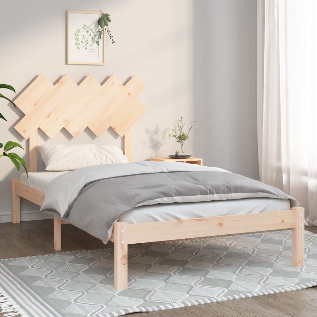 Rám postele 100 x 200 cm masivní dřevo